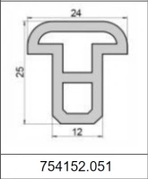 Профиль силиконовый 754152.051